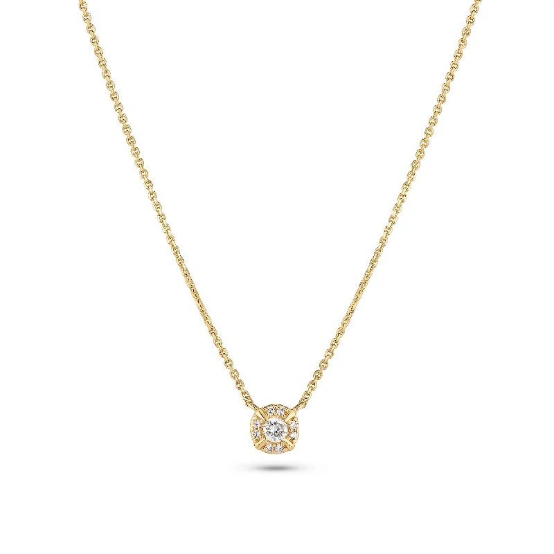 zodiac necklaces for women -Rome 14K Gold Necklace w. Lab-Grown Diamonds