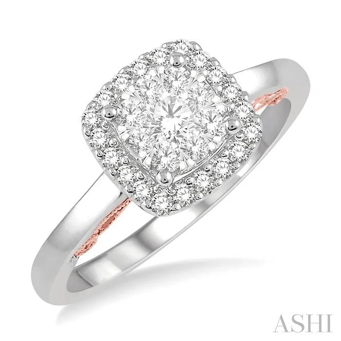 anniversary necklaces for women -CUSHION SHAPE HALO LOVEBRIGHT ESSENTIAL DIAMOND RING