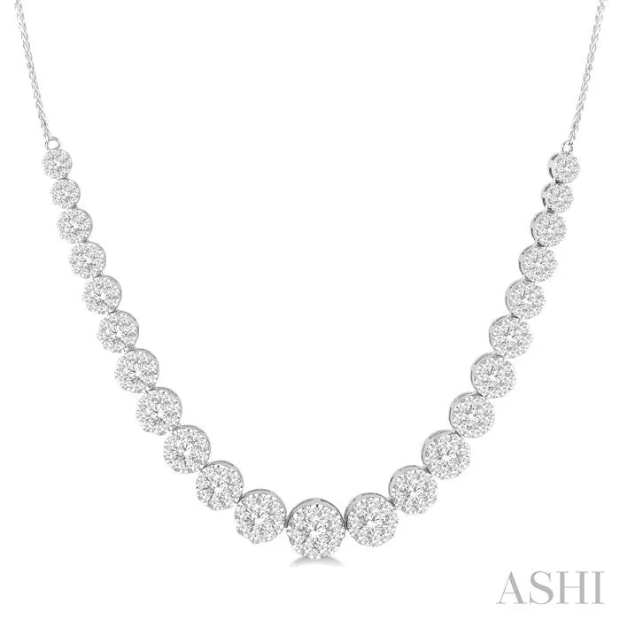 statement piece necklaces for women -LOVEBRIGHT ESSENTIAL DIAMOND SMILE NECKLACE