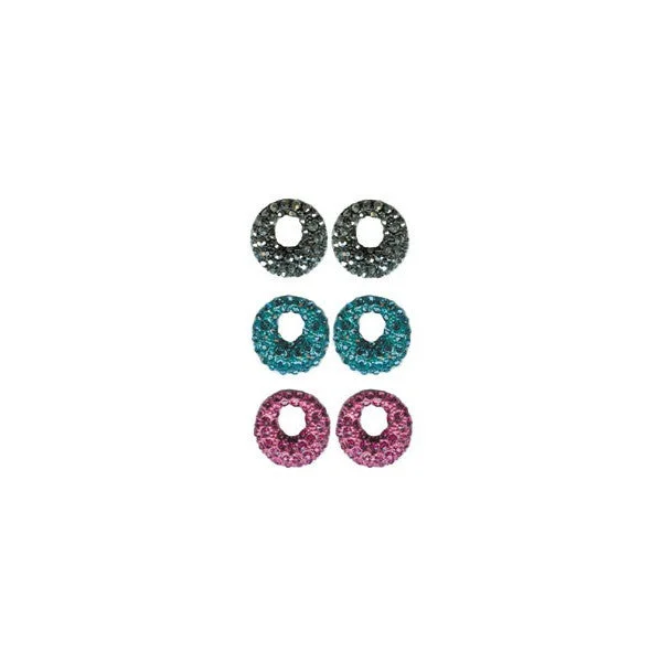 gemstone earrings for women -STUD RHINESTONE GO-GO EARRINGS