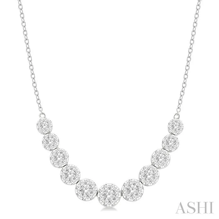 trendy chain necklaces for women -LOVEBRIGHT ESSENTIAL DIAMOND SMILE NECKLACE