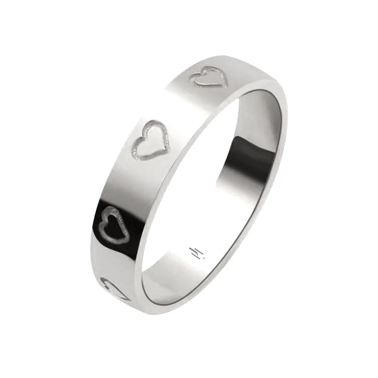 men's wedding rings -Amoure Ring | Silver