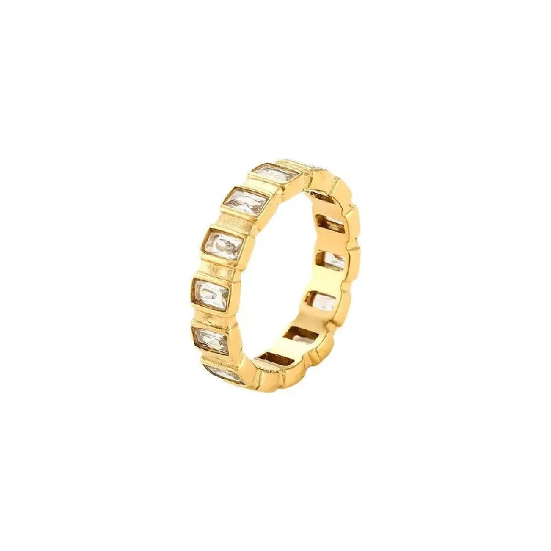 adjustable rings for women -Elegant Gold Geometric Party Ring –  Jewellery for Women