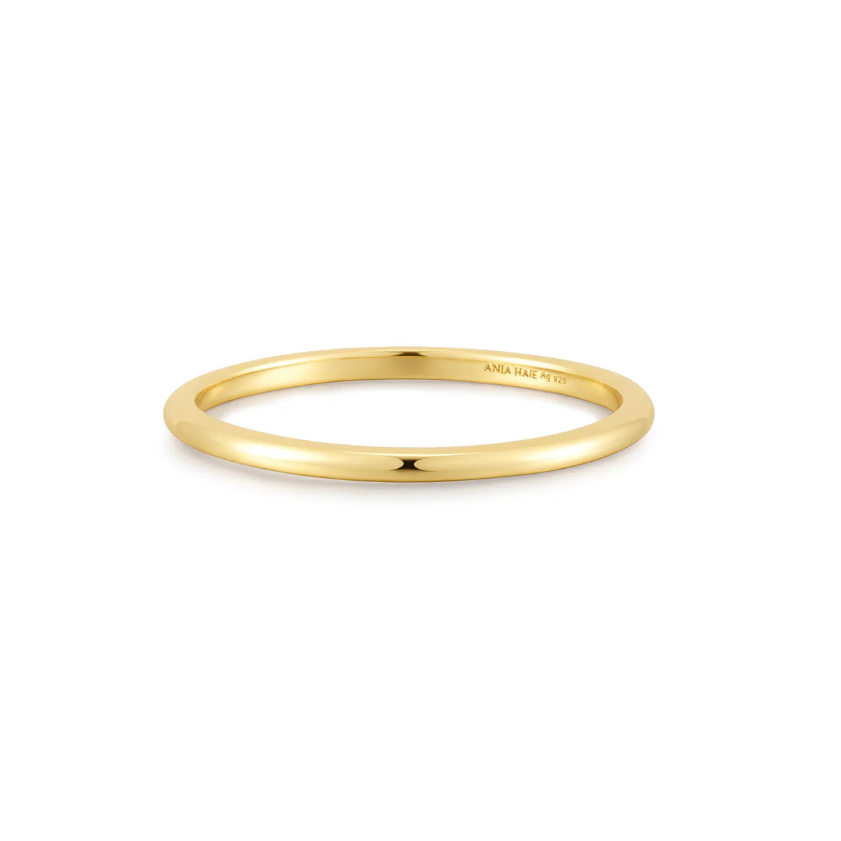 trendy rings for women -Ania Haie Gold Plain Ring