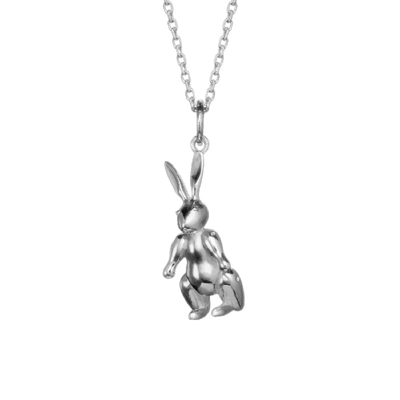 luxurious necklaces for women -Rabbit Silver Necklace