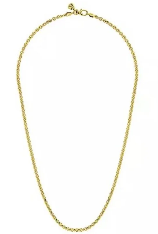 rhinestone necklaces for women -Gabriel 14K Link Chain Necklace