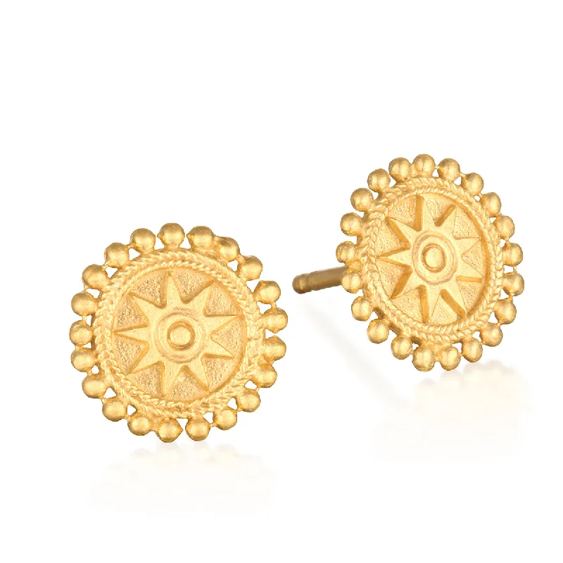 hoop earrings with diamonds -Limitless Stud Earrings Gold