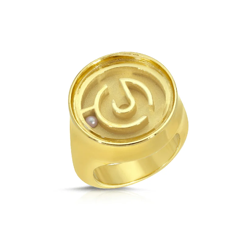 contemporary rings for women -Petite Maze Ring