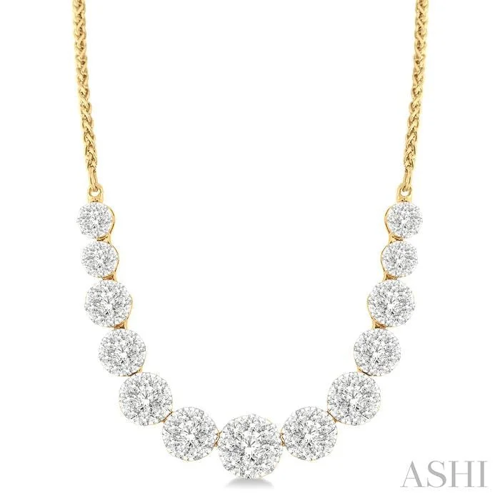 heirloom necklaces for women -LOVEBRIGHT ESSENTIAL DIAMOND SMILE NECKLACE