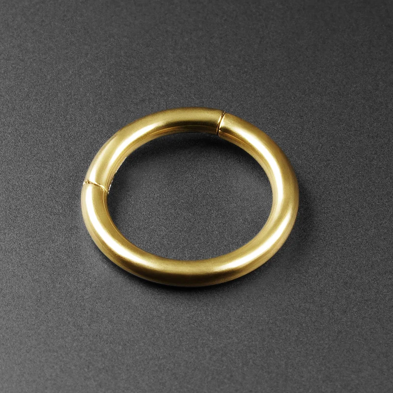 personalized rings for women -Gold PVD Titanium Hinged Segment Ring