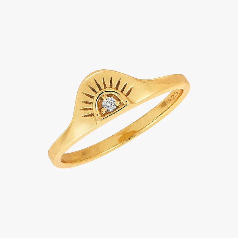 ruby rings for women -Sunrise Ring Gold