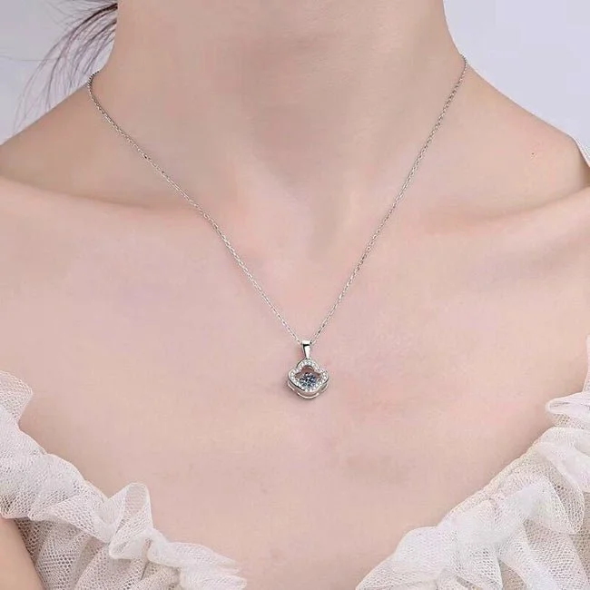 minimalist necklaces for women -Bryn Moissanite Necklace