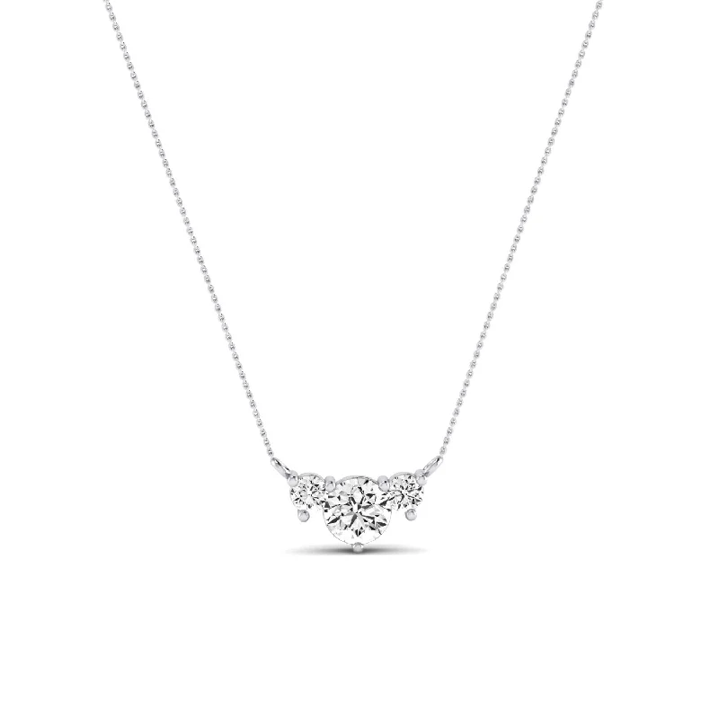 charm necklaces for women -Spirea Round Cut Diamond Accented Necklace