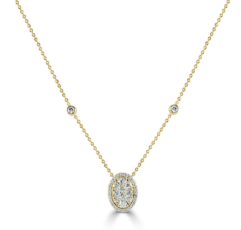 colorful necklaces for women -14k Gold & Diamond "Shay" Necklace