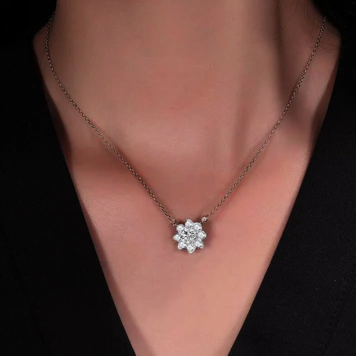 heirloom necklaces for women -Amora Moissanite Necklace