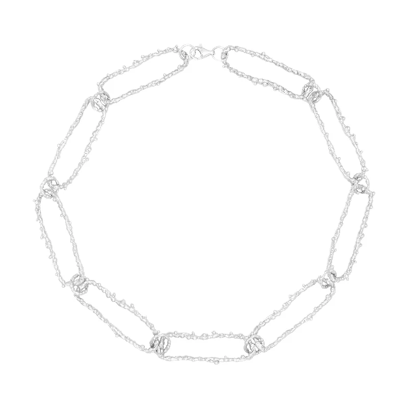 classic pearl necklaces for women -The Callirhoe Silver Necklace