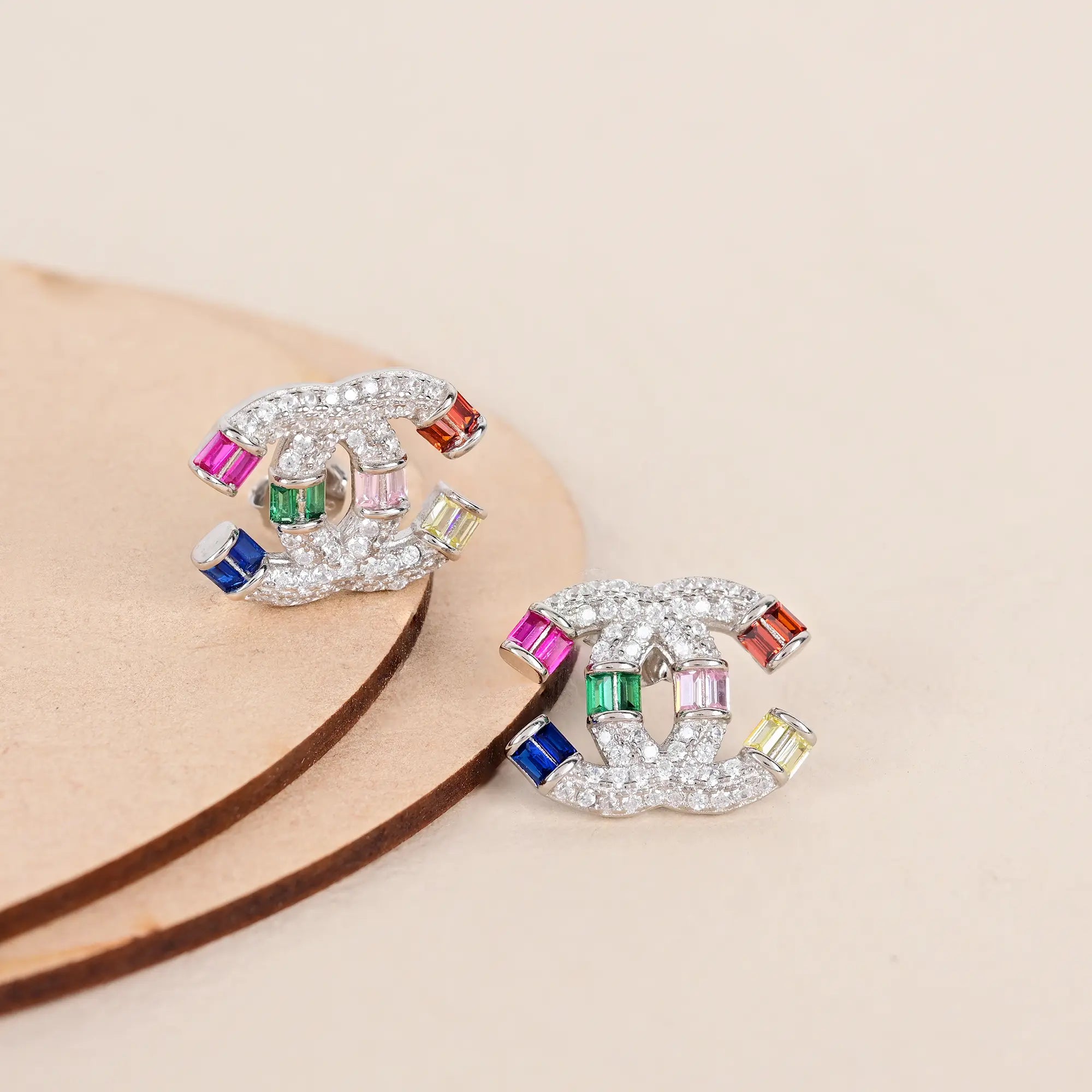 charm earrings for women -Rainbow Radiance Earrings