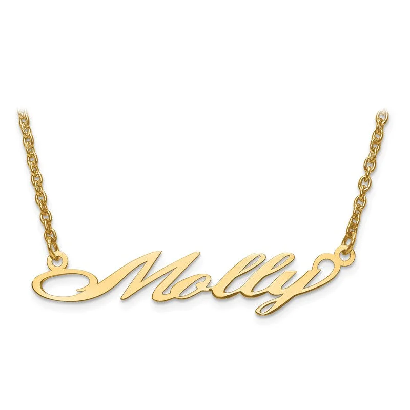 pearl necklaces for women -Laser Cut Name Necklace in Sterling Silver or Gold (27)