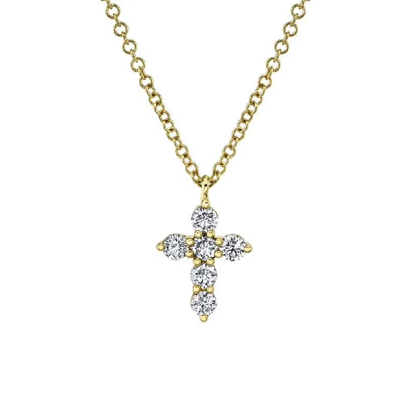 bridal pendant necklaces for women -Shy Creation Diamond Cross Necklace