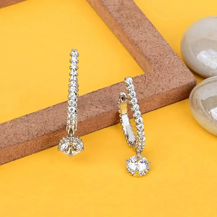 wedding diamond earrings for women -Elegant Teardrop Harmony Earring