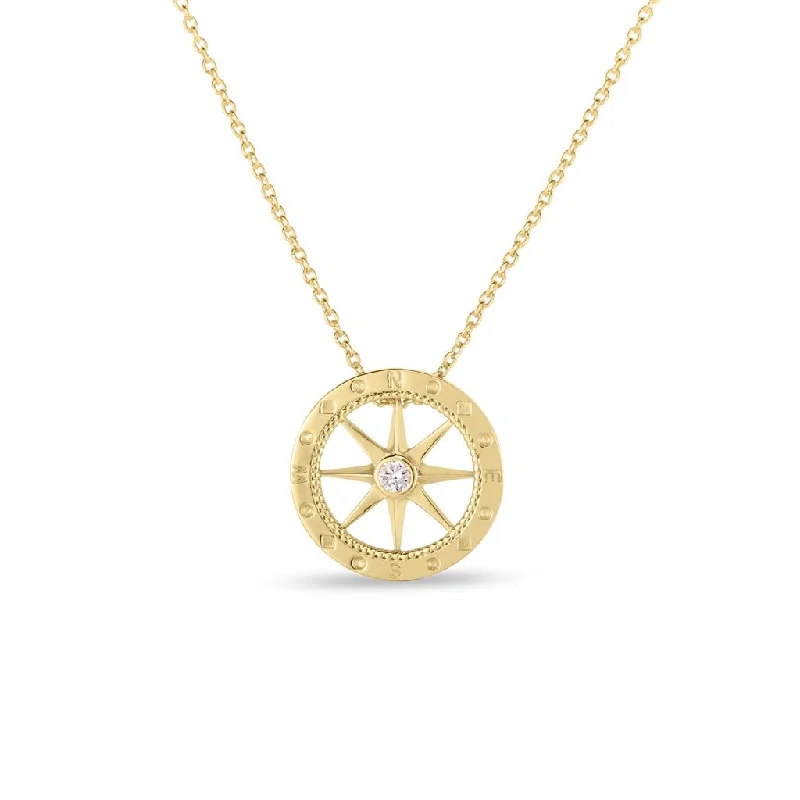 chic necklaces for women -Roberto Coin Compass Pendant