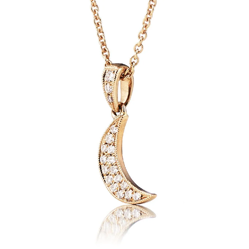 custom necklace pendants for women -Universe 18K Gold, Rosegold or Whitegold Necklace w. Diamonds