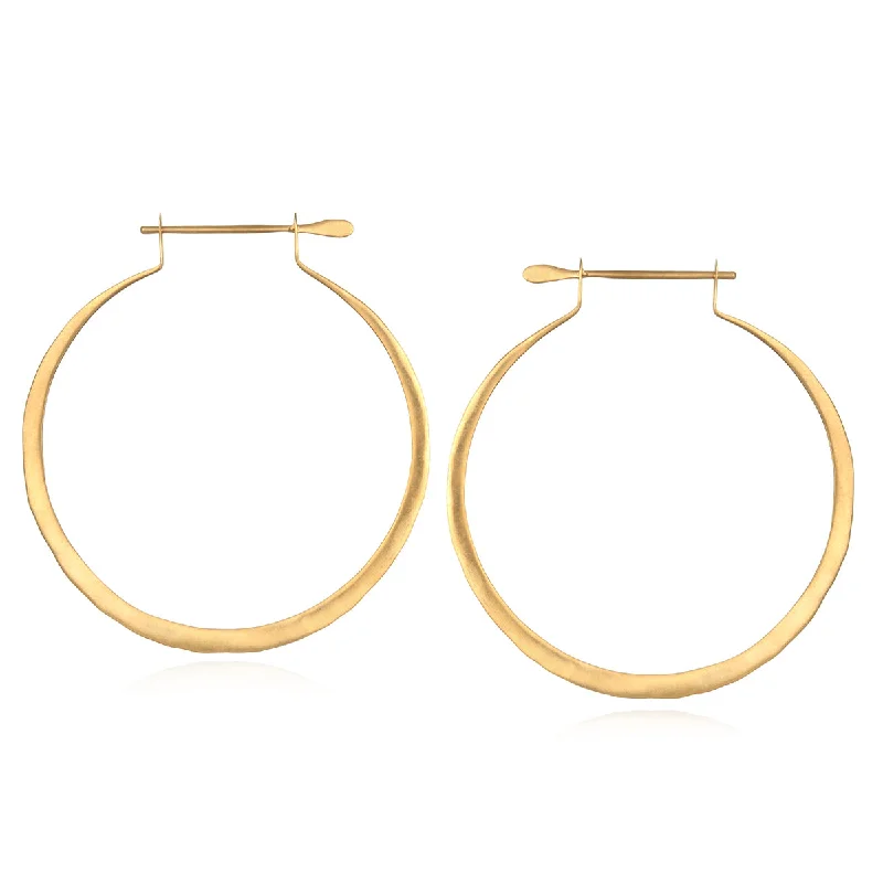 chic gold earrings for women -Effortless Simplicity Earrings