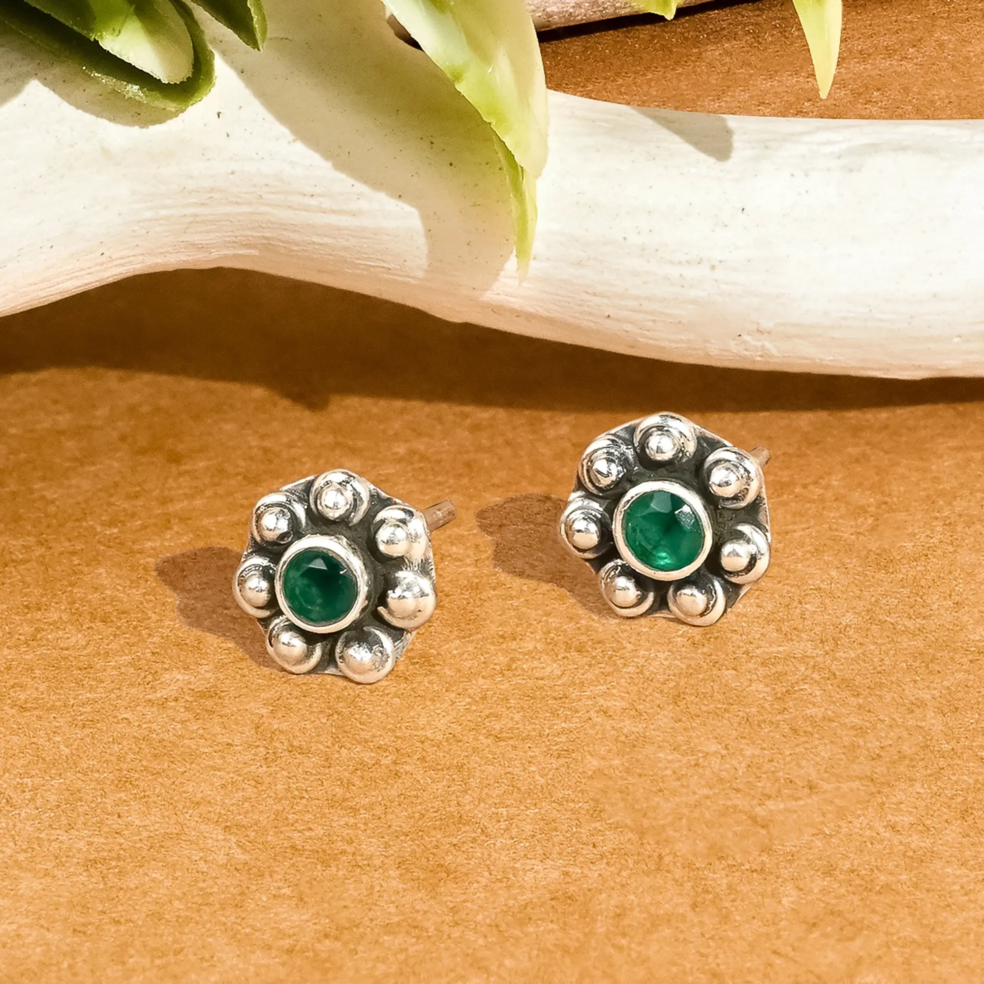 stackable earrings for women -Dazzling Sunflower Studs