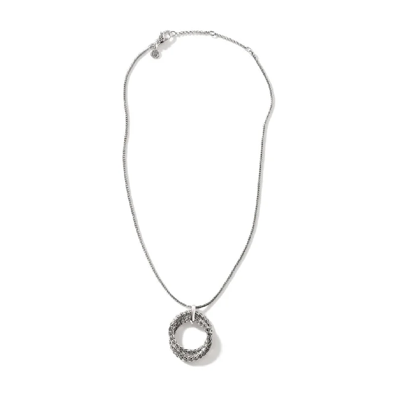 celestial necklaces for women -John Hardy Silver Chain Pendant Necklace