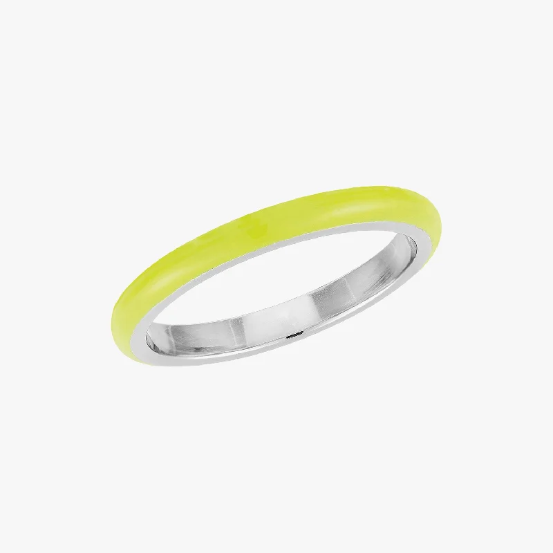 luxury engagement rings for women -Primrose Green Stacker Ring