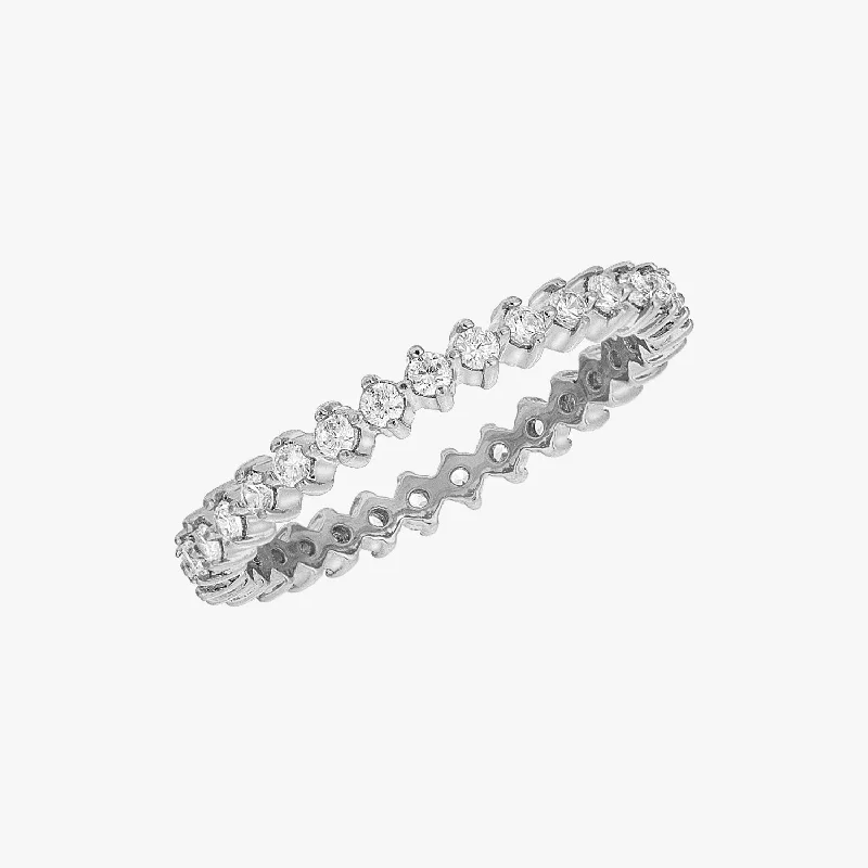 eternity rings for women -Eternity Marquise Silver Ring