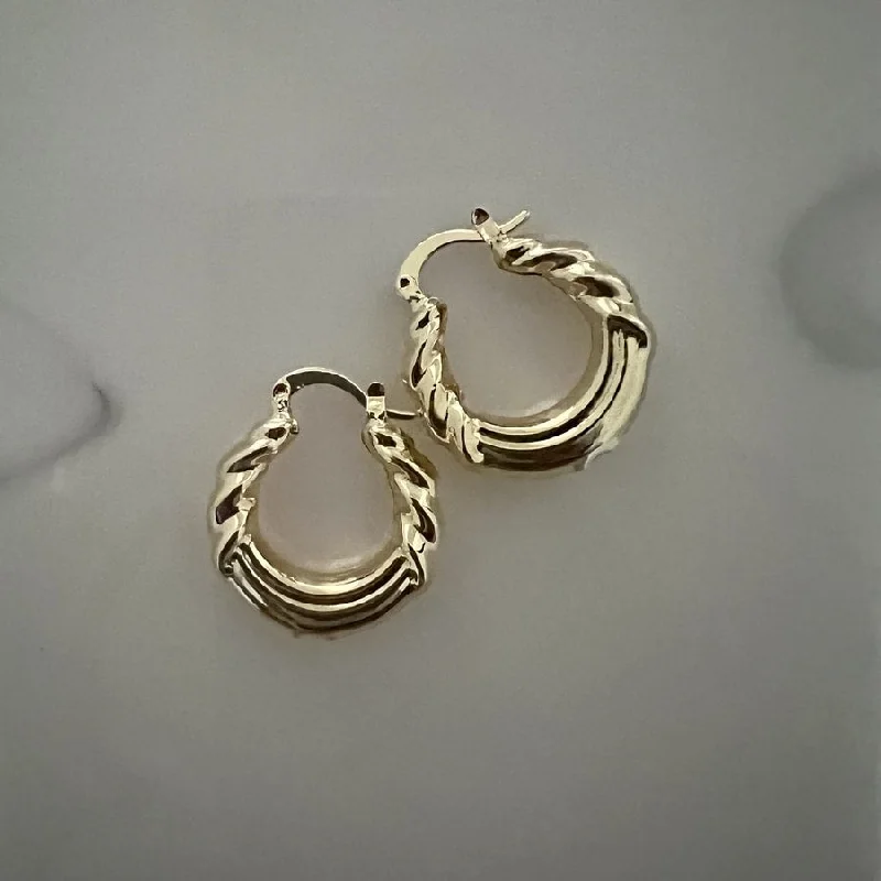 chandelier earrings for women -Celeste Twist Hoop Earrings