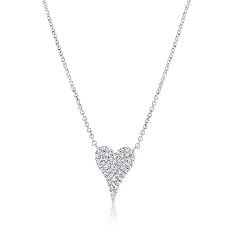 adjustable necklaces for women -14k Gold & Diamond Heart Necklace