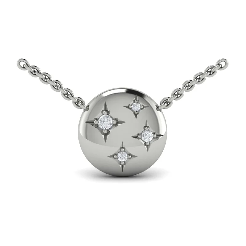 vintage necklaces for women -Multi Diamond Starbust Pendant Necklace