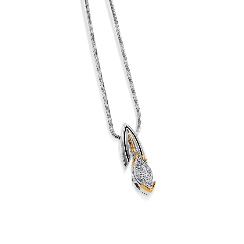 heirloom necklaces for women -Elixir Pave Diamond Pendant Necklace