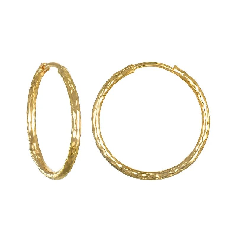 boho earrings for women -Medium Hoop 14kt Gold Earrings