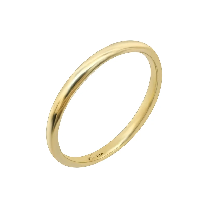 promise rings for women -ROUND STACKER RING | 9K