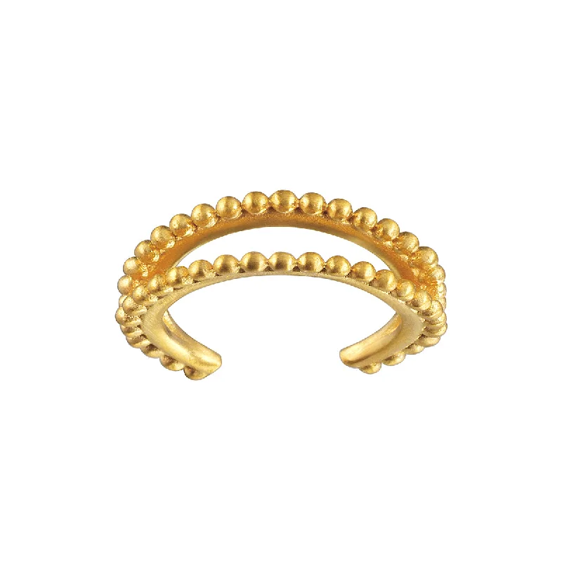 gold earrings with diamonds -Stand By Your Side Ear Cuff