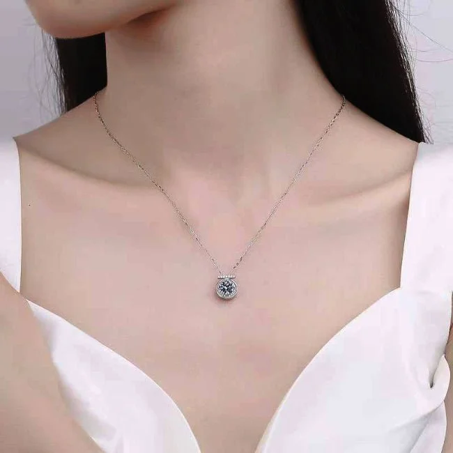 dazzling necklaces for women -Jillie Moissanite Necklace