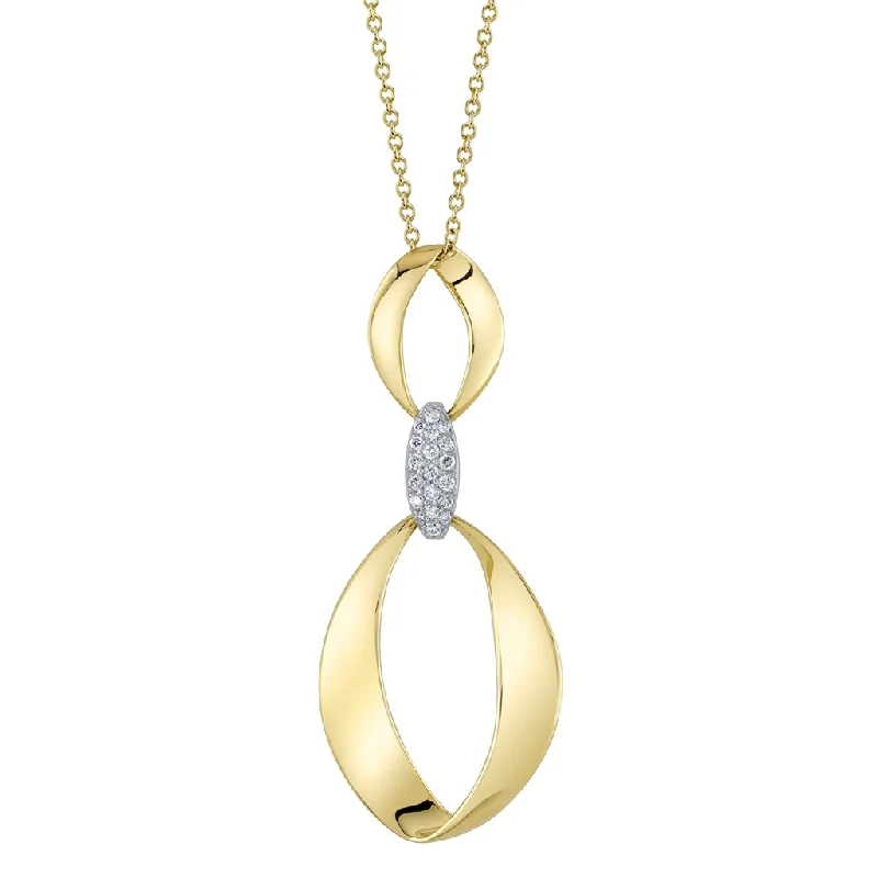 charm pendant necklaces for women -Shy Creation Diamond Mobius Necklace