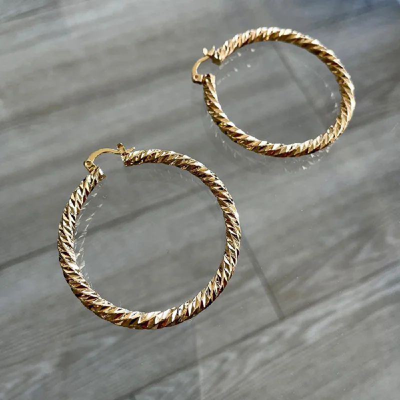 simple stud earrings for women -Stunna Large Hoop Earrings