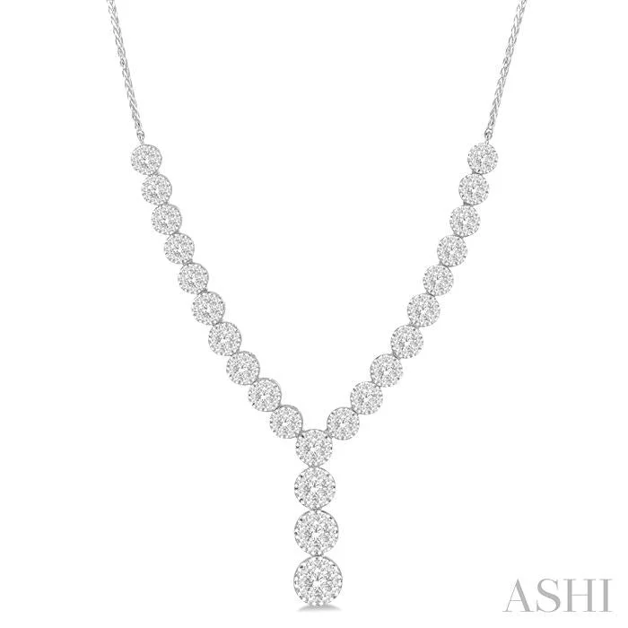 chic necklaces for women -LOVEBRIGHT DIAMOND NECKLACE