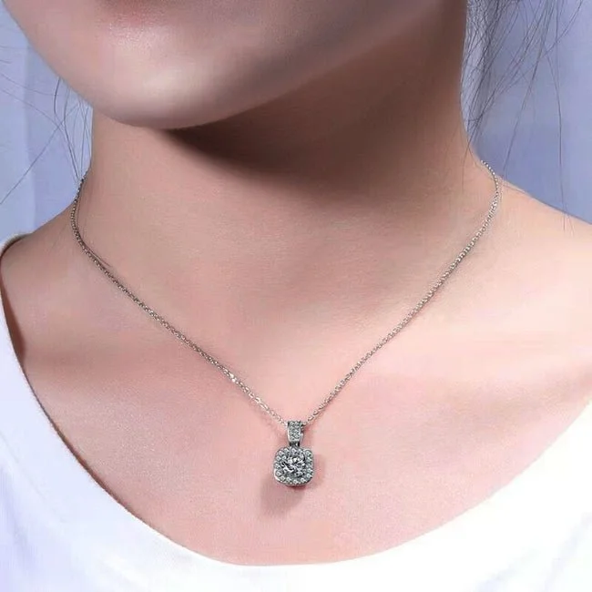 eco-friendly necklaces for women -Harriet Moissanite Necklace