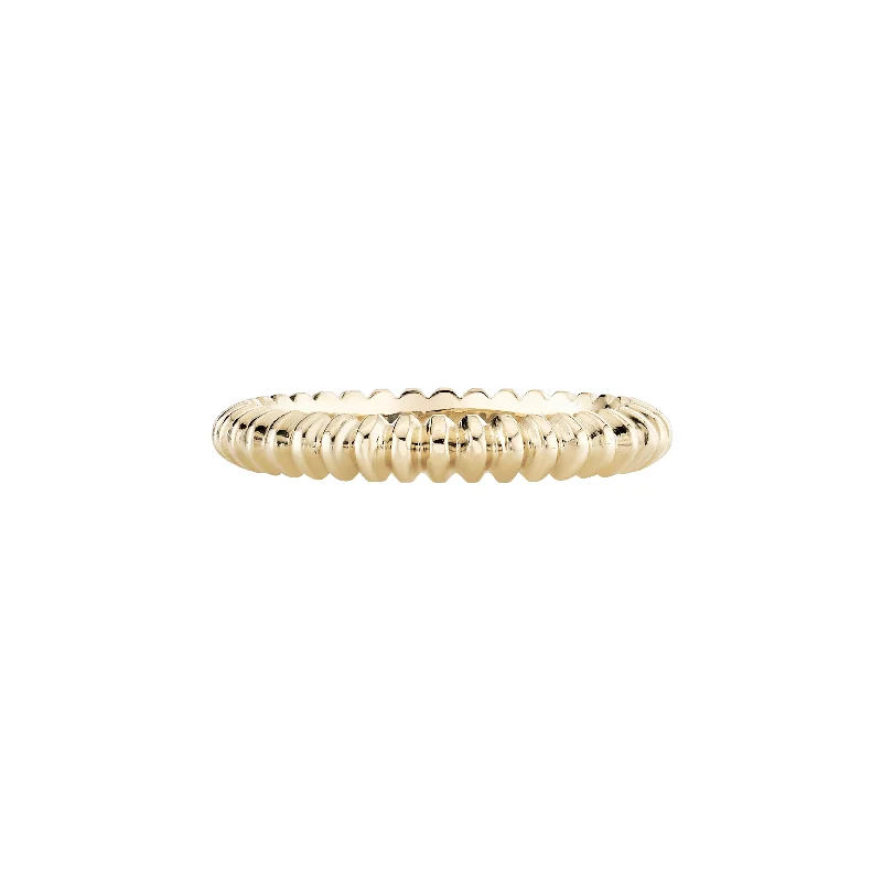 wedding sets for brides -Ridged Knife Edge Eternity Ring