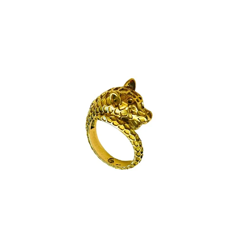 luxury rings for women -Vintage Cheetah Ring