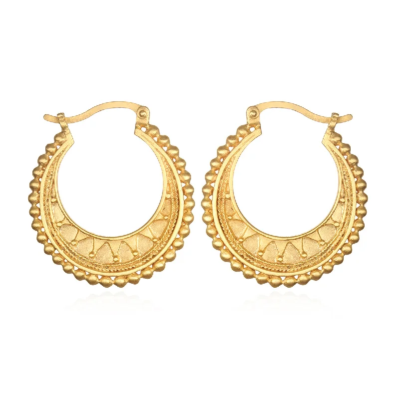 trendy stud earrings for women -Interwoven Gold Hoop Earrings