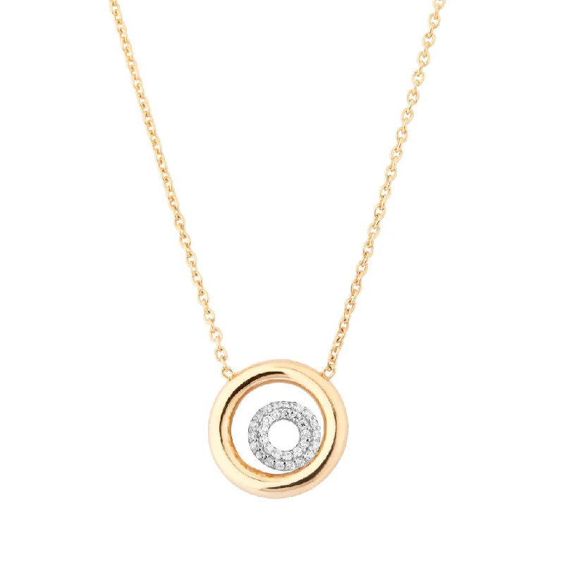 personalized gold necklaces for women -Matiné 18K Gold & Whitegold Necklace w. 31 Diamonds