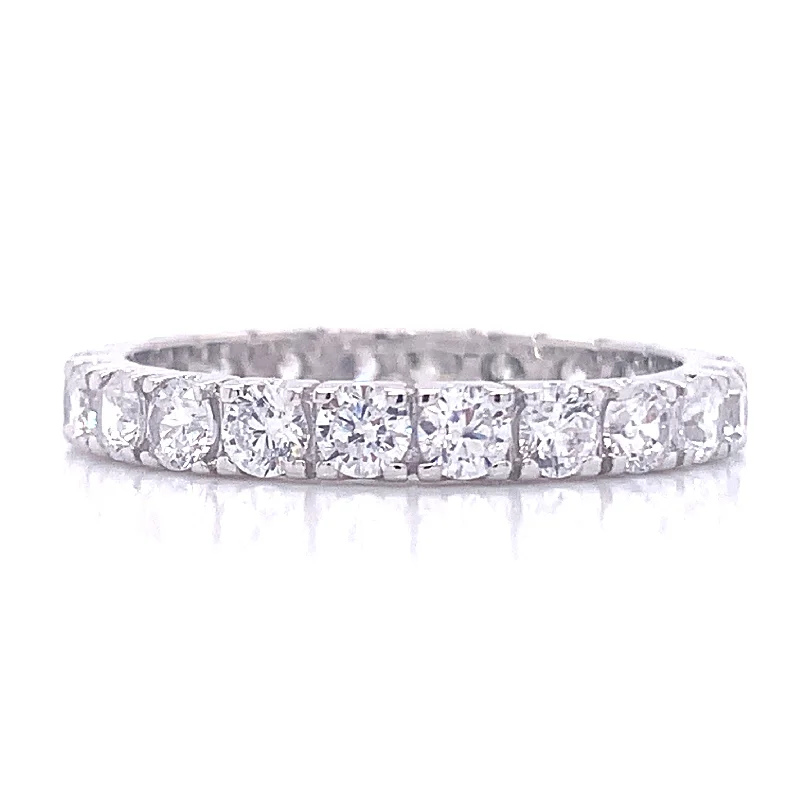 vintage diamond rings -Sterling Silver Full Castle Set Cz Ring