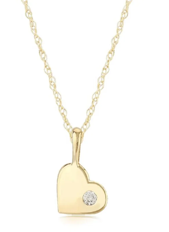 heart-shaped necklaces for women -Carla Diamond Heart Necklace