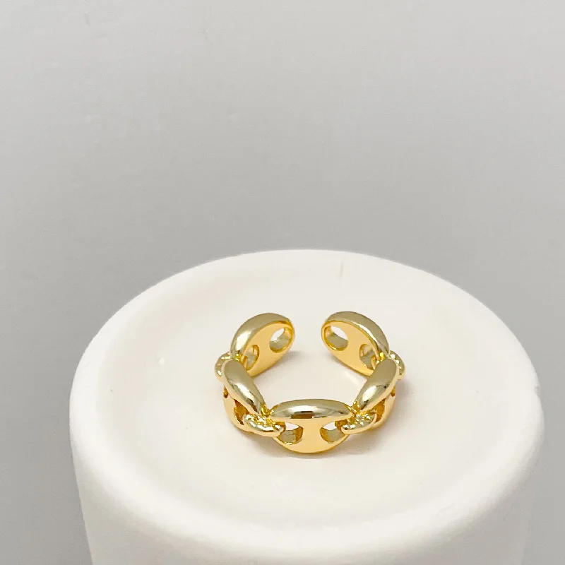 matching rings for couples -Bold Chain Ring